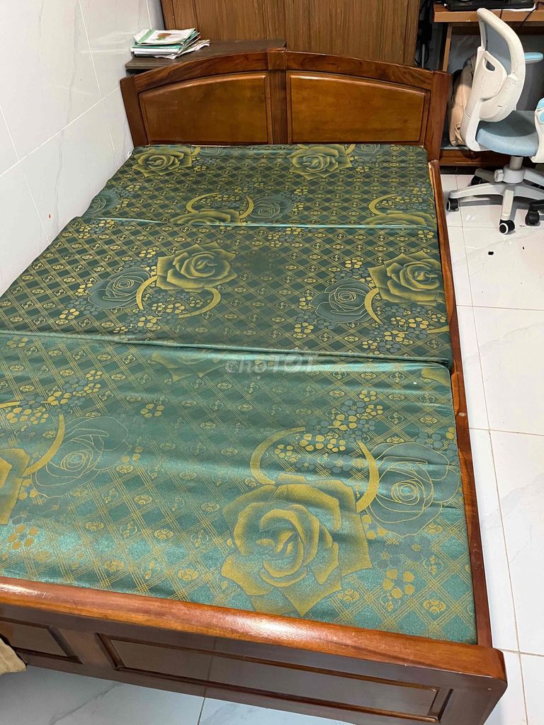 Giường gỗ 1.2x1.9m. Mua bán Giường, chăn ga gối nệm tại Quận Nam Từ Liêm Hà Nội được đăng bởi Mr Trung hình 1