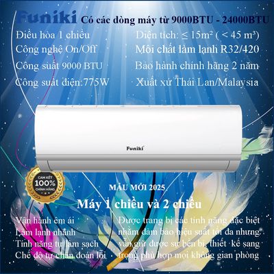 Điều Hoà Funiki từ 9000-24000BTU mới 100%. Mua bán Máy lạnh, điều hoà tại Quận Ba Đình Hà Nội được đăng bởi ĐIỆN MÁY ANH ĐỨC