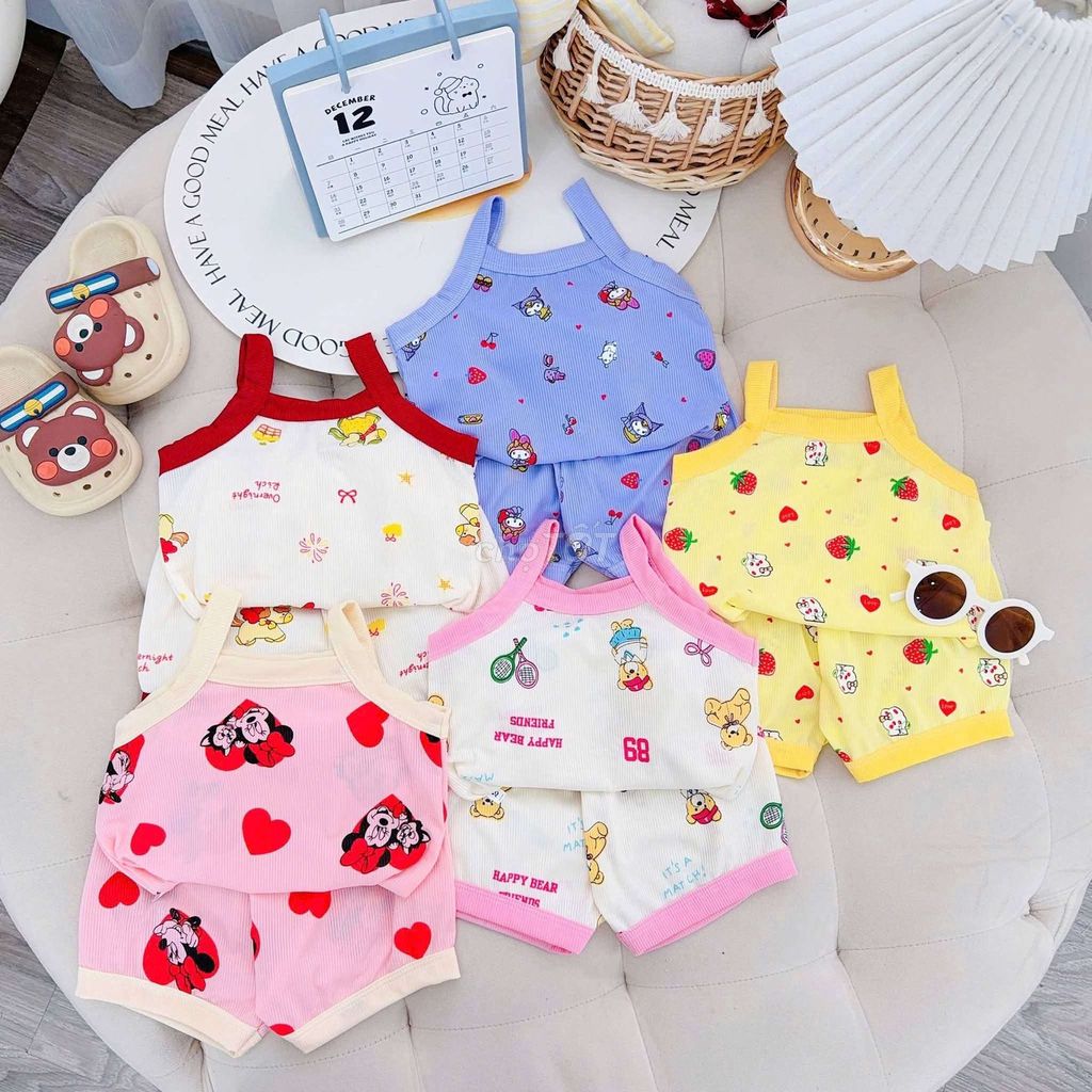 Bộ đồ trẻ em vải gân nhiều màu. Mua bán Mẹ và bé tại Thành phố Phú Quốc Kiên Giang được đăng bởi Tiệm Bé Phát  hình 1