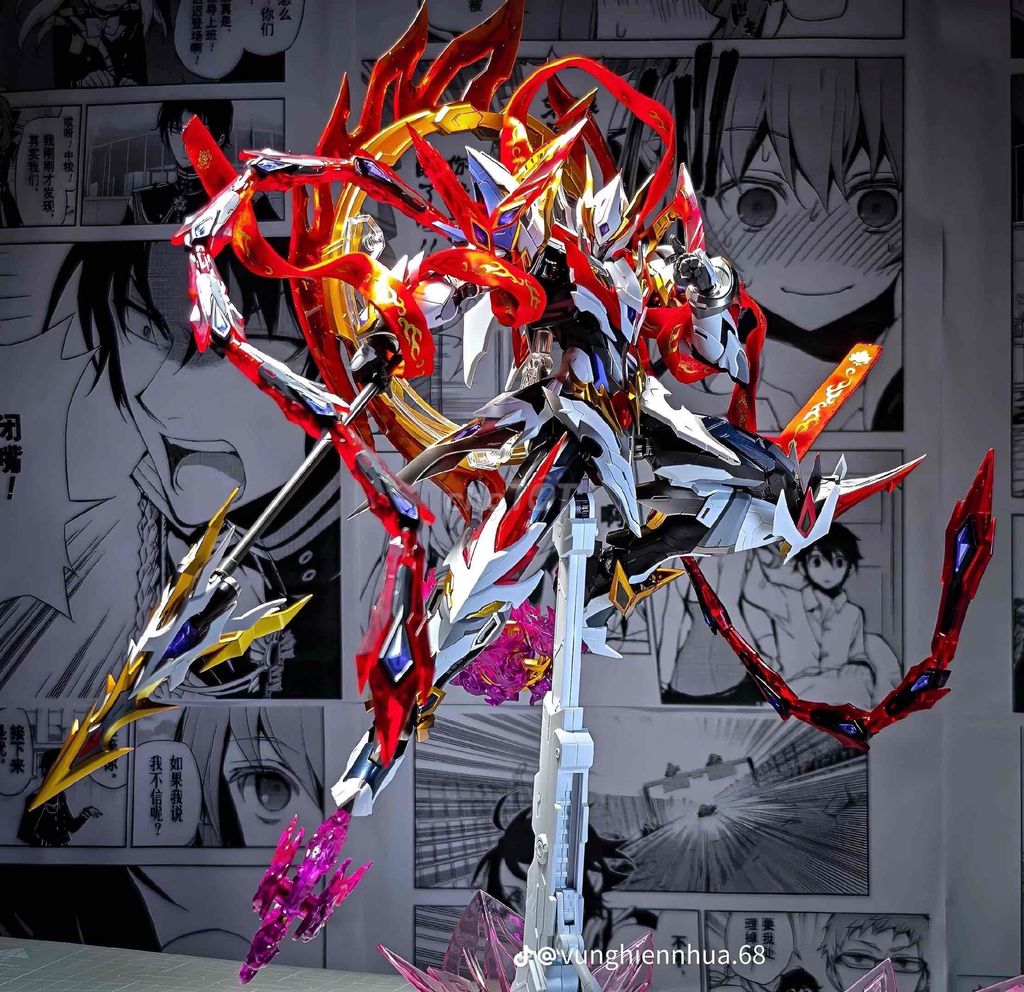 Mô hình Natra Gundam Nhựa Trắng Đỏ Vàng