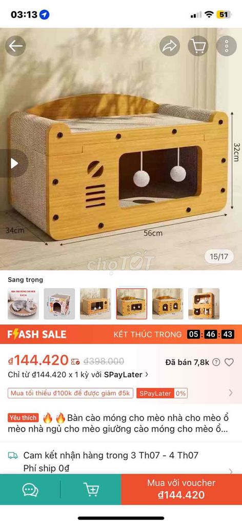 combo cho mèo cào