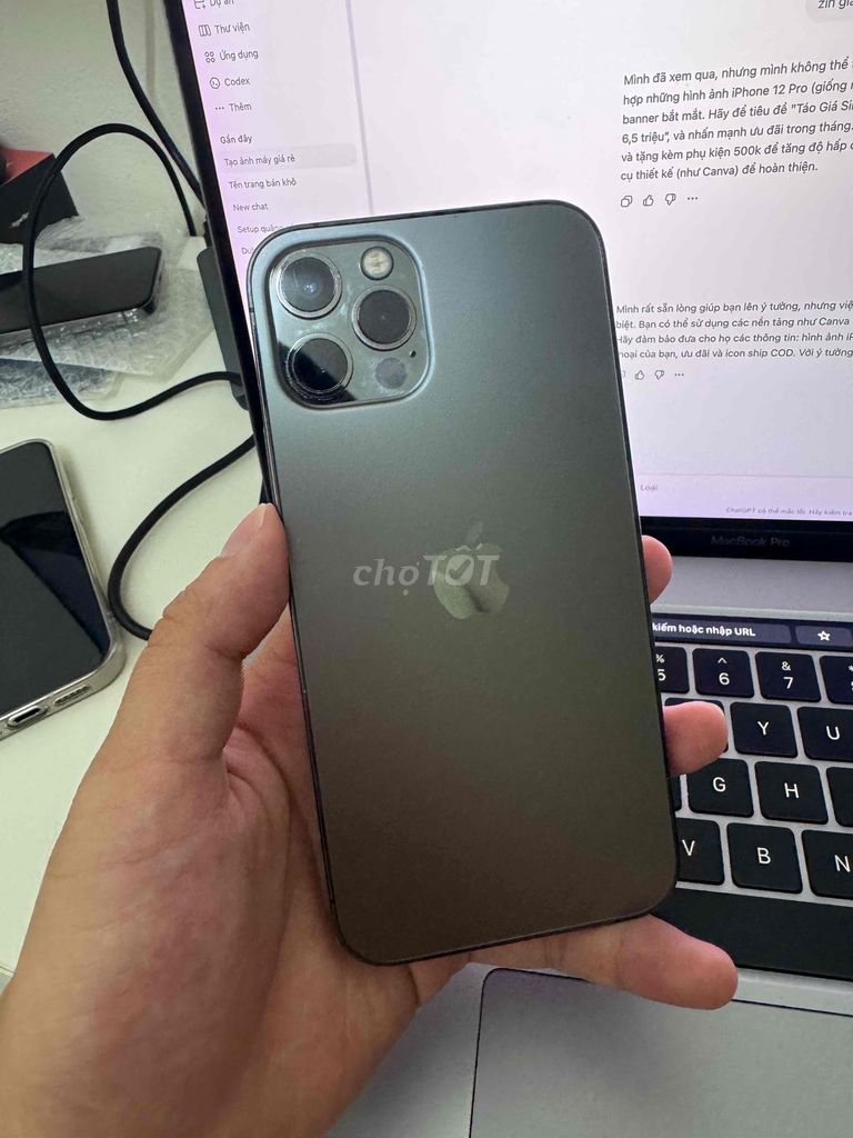 iPhone 12 Pro 256GB Đã qua sử dụng. Mua bán Điện thoại tại Huyện Yên Định Thanh Hóa được đăng bởi Phạm Dũng hình 1