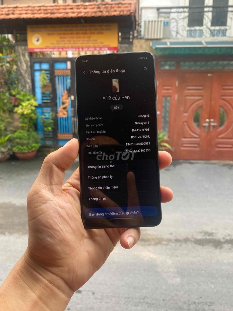 Samsung Galaxy A12 128GB Đen 4GB Like New. Mua bán Điện thoại tại Quận Gò Vấp Tp Hồ Chí Minh được đăng bởi HQ1986 Thanh Lý Cầm Đồ hình 1