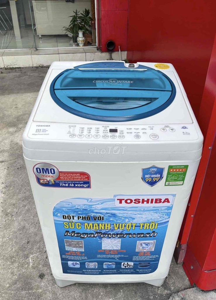 máy giặt Toshiba 8.2kg giặt vắt êm tiết kiệm