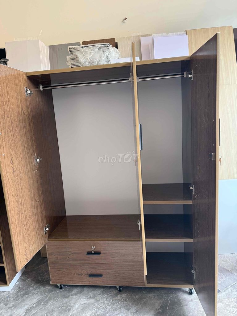 Tủ quần áo Nhựa Nâu vân gỗ 3 cánh. Mua bán Tủ, kệ gia đình tại Quận 12 Tp Hồ Chí Minh được đăng bởi NỘI THẤT NHỰA ĐÀI LOAN KIM LIÊN hình 1