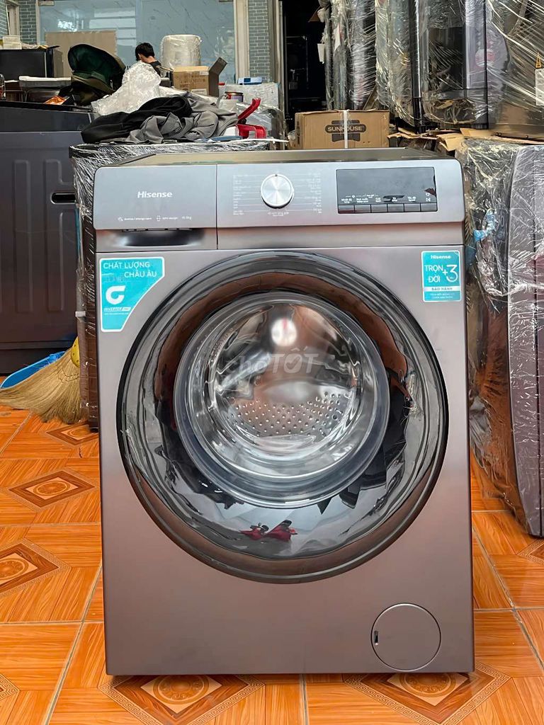 Máy giặt Hisense Inverter 10.5kg Xám titan. Mua bán Máy giặt tại Thành phố Thủ Đức Tp Hồ Chí Minh được đăng bởi Điện Máy Giá Kho Miền Nam hình 1