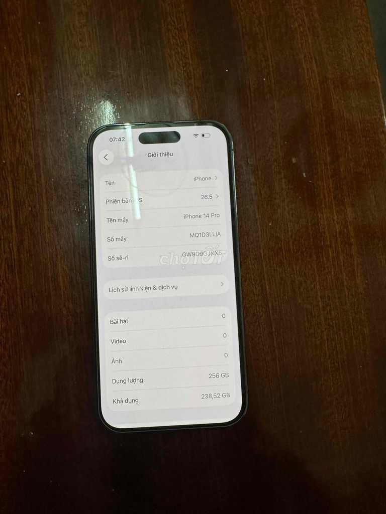 Apple iPhone 14 Pro 256GB Tím 75%. Mua bán Điện thoại tại Huyện Bình Chánh Tp Hồ Chí Minh được đăng bởi Tên chưa cung cấp hình 1