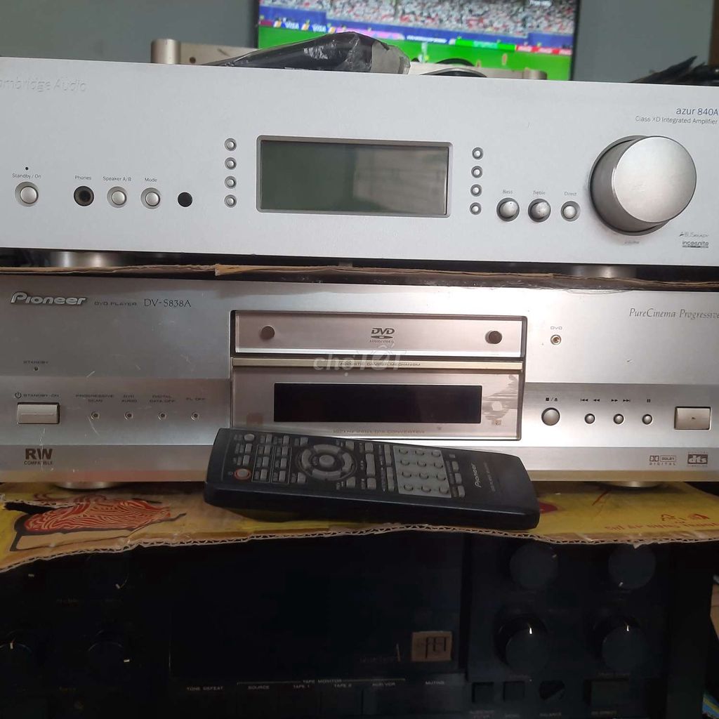 Amply Cambridge Audio 840A.V2 &Pioneer 838.
. Mua bán Tivi, Âm thanh tại Quận 6 Tp Hồ Chí Minh được đăng bởi Nguyen hình 1