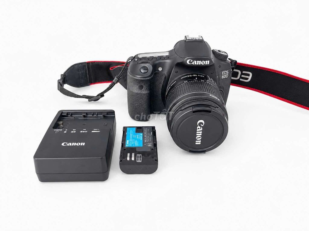 Máy ảnh Canon 60D DSLR ống kính 18-55mm Đen. Mua bán Máy ảnh, Máy quay tại Thành phố Thuận An Bình Dương được đăng bởi Nguyễn Thanh Tuấn hình 1