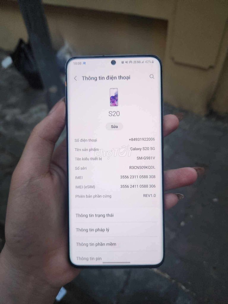 Samsung S20 5G Liệt cảm ứng bán cho ae ép cảm. Mua bán Điện thoại tại Huyện Đan Phượng Hà Nội được đăng bởi Anh đức hình 1