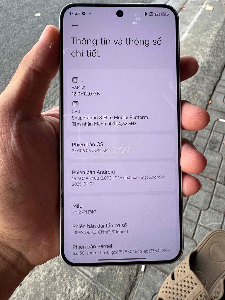Xiaomi 15 12GB/256GB Trắng. Mua bán Điện thoại tại Thành phố Huế Thừa Thiên Huế được đăng bởi tốp hình 1