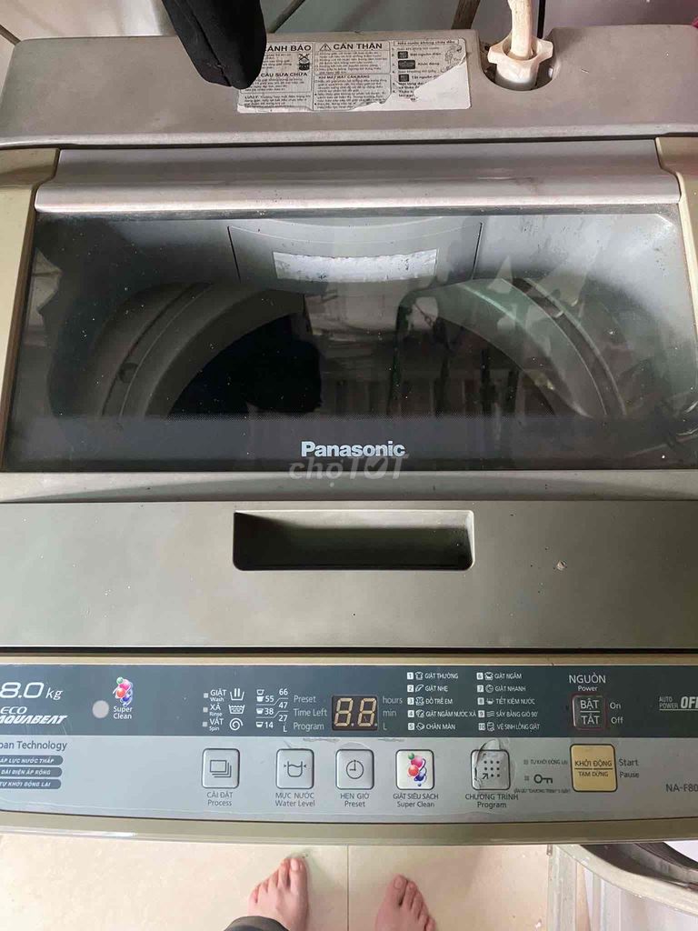 Máy giặt Panasonic 8kg Xám Đã sử dụng. Mua bán Máy giặt tại Quận Cẩm Lệ Đà Nẵng được đăng bởi Chau Nguyen hình 1