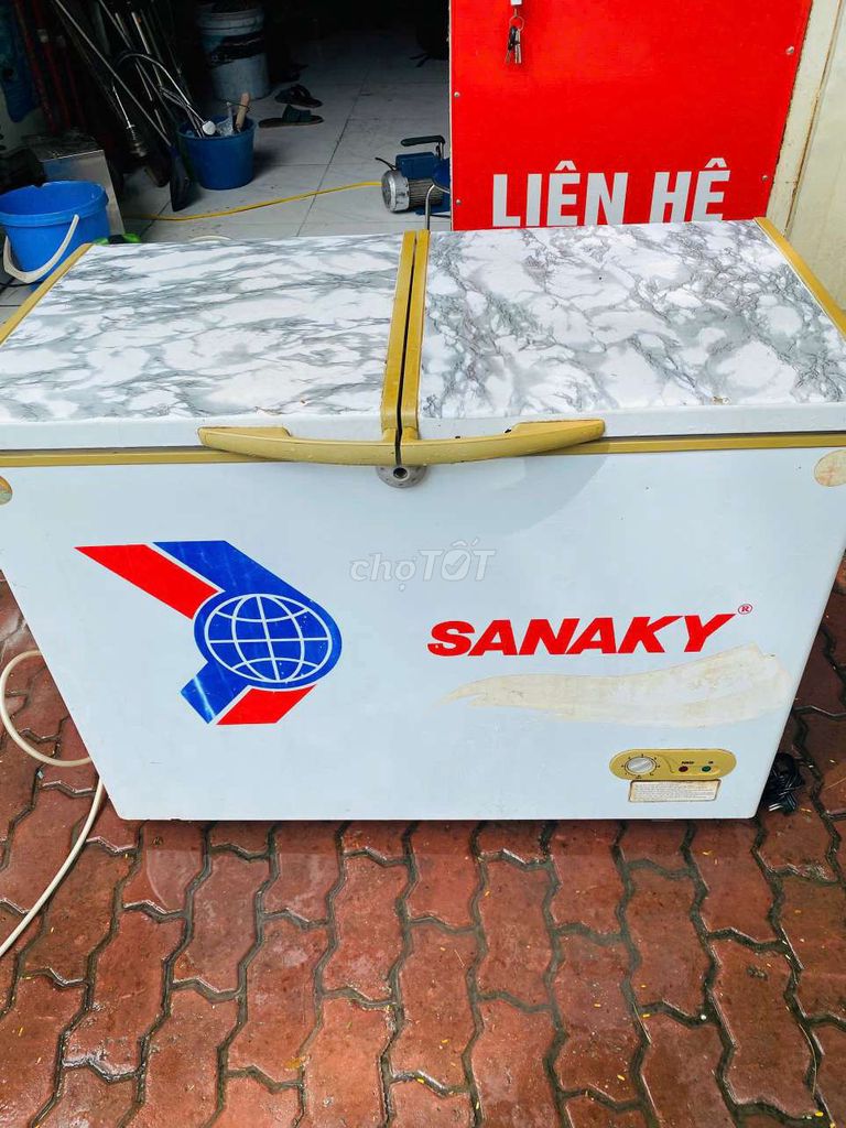 Tủ đông Sanaky Lớn Trắng Còn mới. Mua bán Tủ lạnh tại Quận Long Biên Hà Nội được đăng bởi Apple hình 1