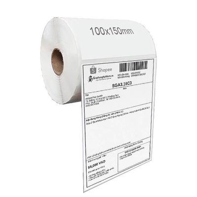 Decal giấy in mã vạch nhiệt A6 100x150mm ( CL CAO)
