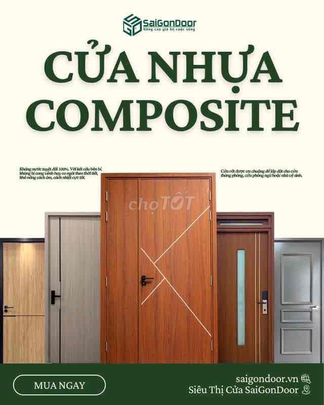 Cửa Nhựa Composite SaigonDoor. Mua bán Nội thất, đồ gia dụng khác tại Quận 12 Tp Hồ Chí Minh được đăng bởi Võ Gia Hân hình 1