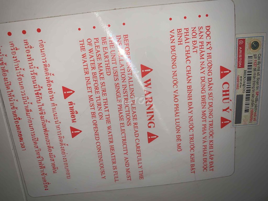 Bình nóng lạnh Ariston 30 lít STAR B 30 R 2.5 FE. Mua bán Thiết bị vệ sinh, nhà tắm tại Quận Hà Đông Hà Nội được đăng bởi Dương hình 2