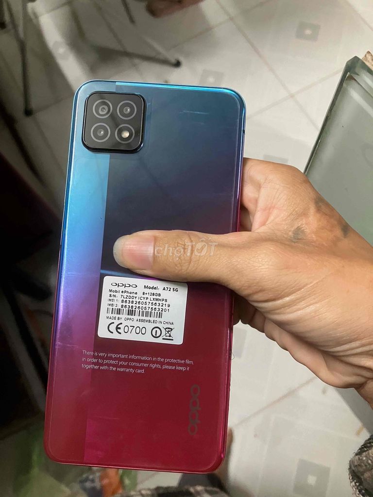 Oppo A72 5G 128GB Đa sắc. Mua bán Điện thoại tại Huyện Long Hồ Vĩnh Long được đăng bởi Đồ cũ đủ loại điện thoại loa anply máy tính hình 1