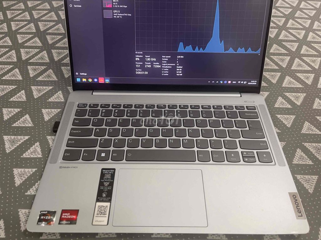 Lenovo Ideapad 5 Pro R5-5600U 14inch 2K 16GB/512GB. Mua bán Laptop tại Quận 7 Tp Hồ Chí Minh được đăng bởi Ngô Gia Huy hình 1