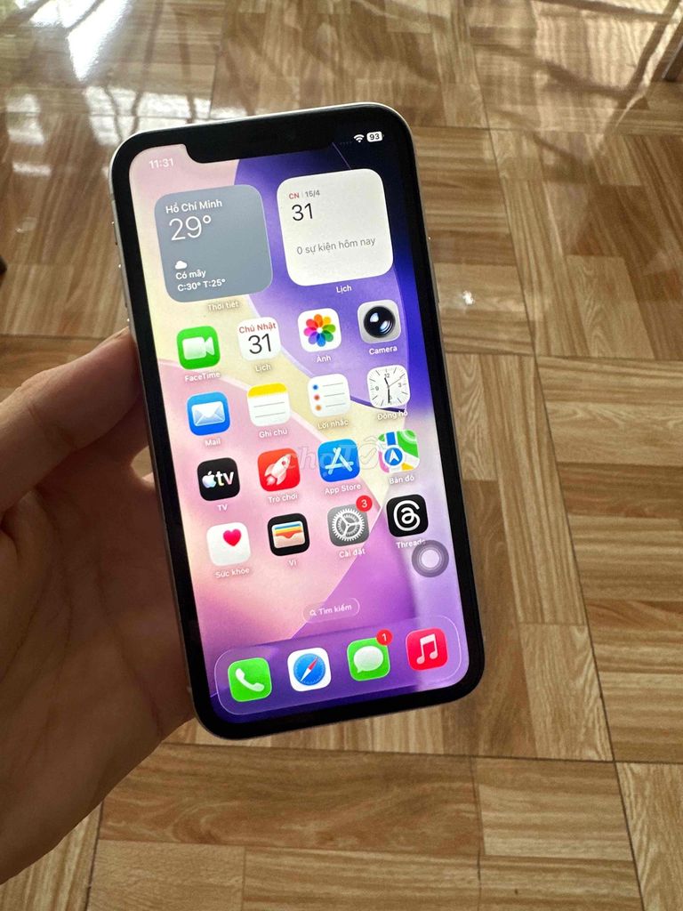 iPhone 11 64GB trắng  Đã qua sử dụng. Mua bán Điện thoại tại Huyện Long Hồ Vĩnh Long được đăng bởi Nguyễn Bảo hình 1