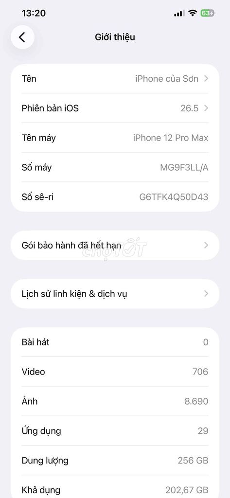 iPhone 12 Pro Max 256GB. Mua bán Điện thoại tại Quận 7 Tp Hồ Chí Minh được đăng bởi Sơn Nguyễn hình 1