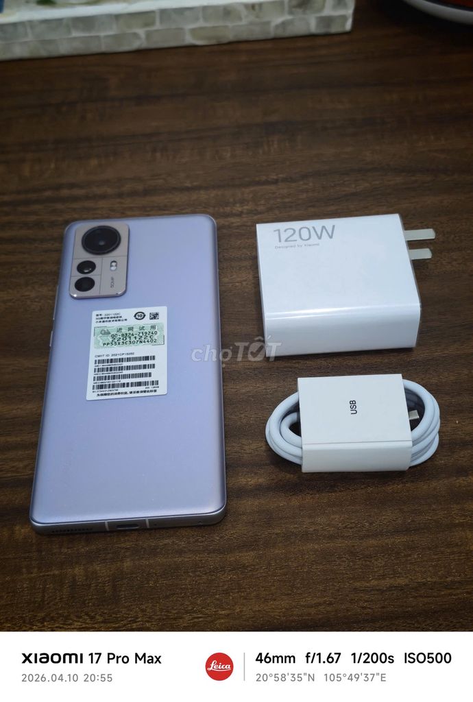 Xiaomi Mi 12 Pro 5G 8/128GB sạc 120w có ship COD. Mua bán Điện thoại tại Quận Hoàng Mai Hà Nội được đăng bởi Trần Ngọc Hiếu hình 1