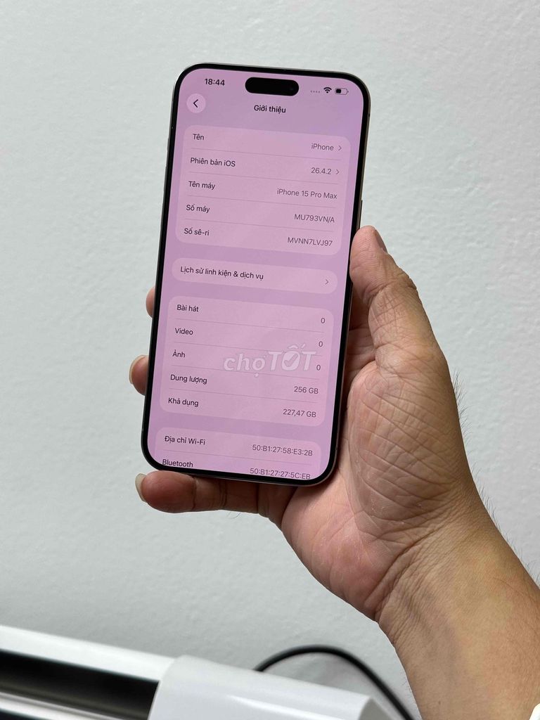 Apple iPhone 15 Pro Max 256GB Xám 98%. Mua bán Điện thoại tại Quận Lê Chân Hải Phòng được đăng bởi Ap Store 444 tô hiệu hình 1