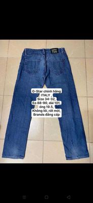 G-Star chính hãng ITALY like new ,
Size 34-32. Mua bán Quần áo tại Quận 5 Tp Hồ Chí Minh được đăng bởi NL SI TUYỂN  SECOND SHOP