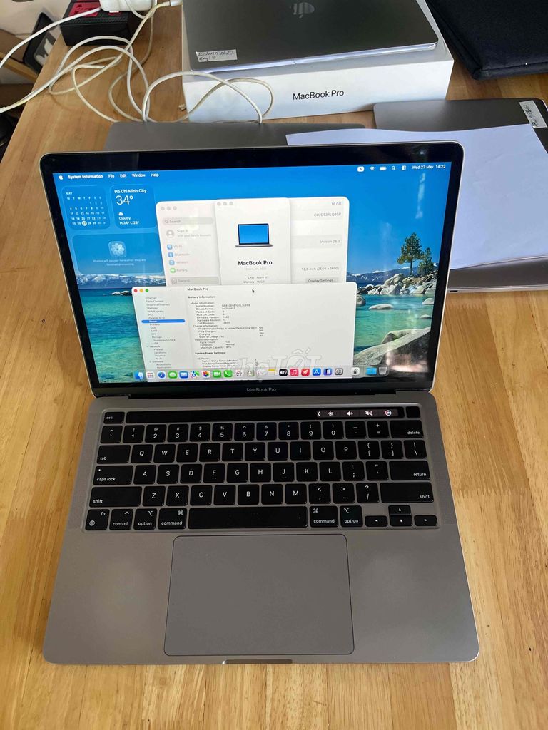 Apple MacBook Pro M1 13.3 inch 16GB/512GB. Mua bán Laptop tại Quận Sơn Trà Đà Nẵng được đăng bởi BƠ BƯ Macbook Cũ hình 1