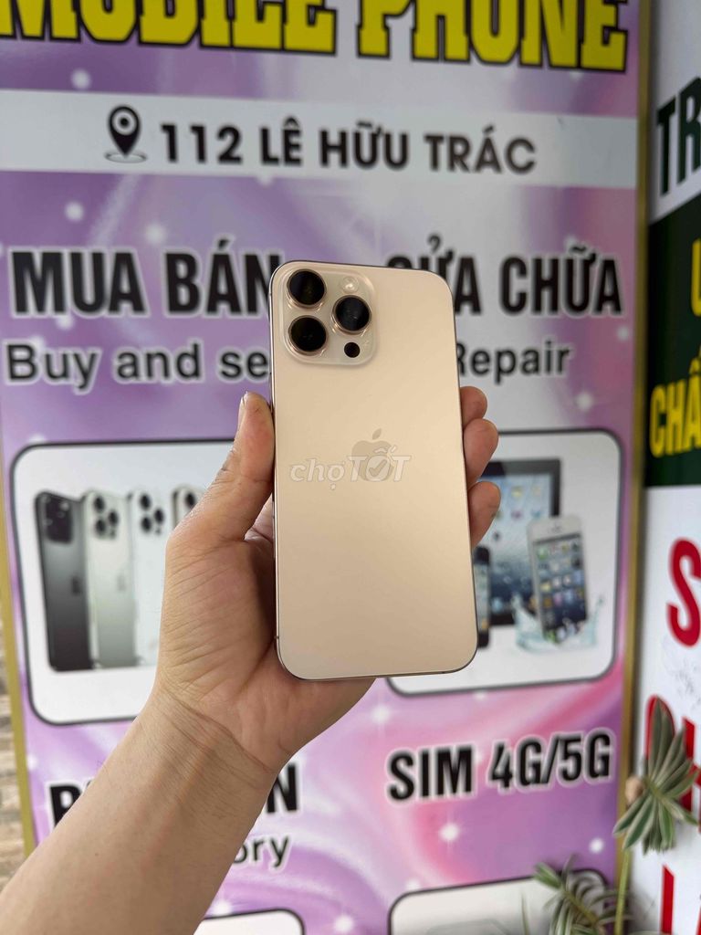 Apple iPhone 16 Pro Max 256GB Vàng. Mua bán Điện thoại tại Quận Sơn Trà Đà Nẵng được đăng bởi Diễm Diễm hình 1