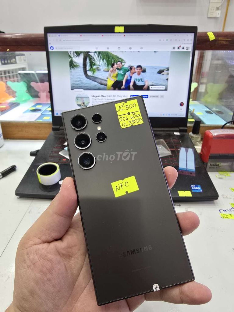 Samsung Galaxy S24 Ultra - C.hãng VN 2sim. Mua bán Điện thoại tại Thành phố Long Xuyên An Giang được đăng bởi Facebook Cầm Đồ Thúy Vân hình 1