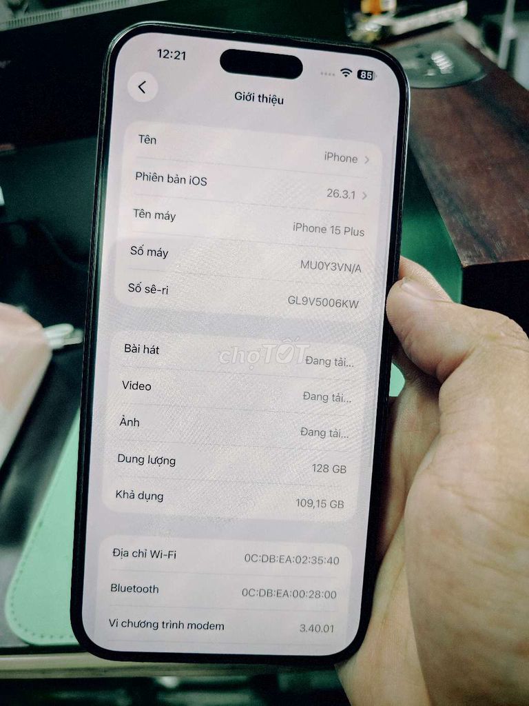 iPhone 15 Plus 128GB Đen. Mua bán Điện thoại tại Thị xã Bến Cát Bình Dương được đăng bởi Mèo hình 1