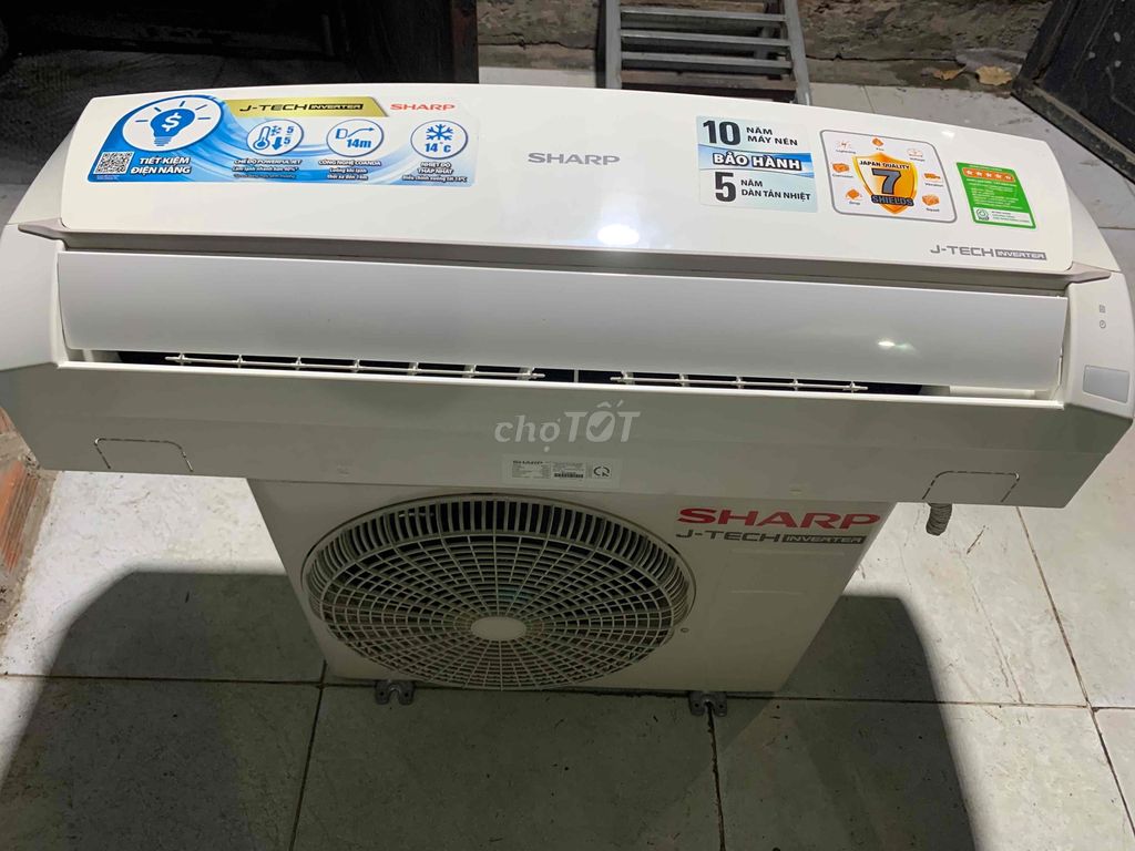 thanh lý máy shap 1hp inverter gas R32