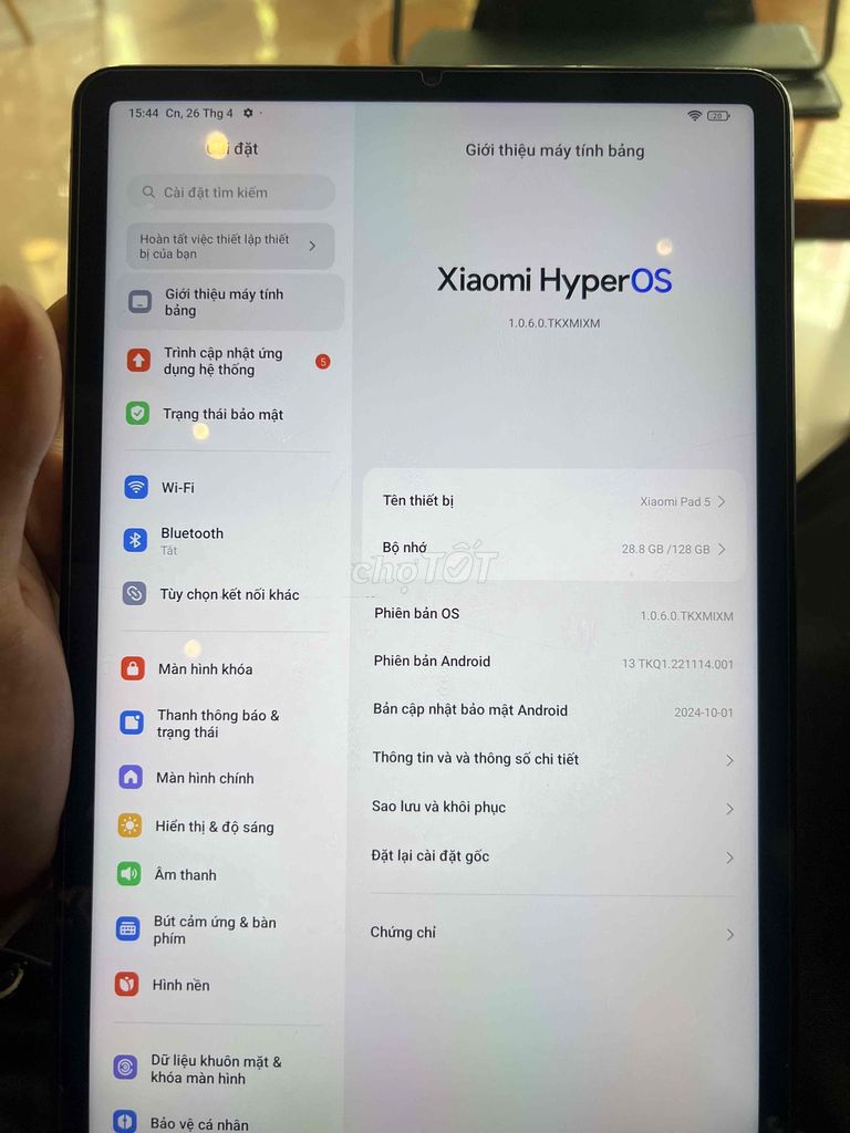 Xiaomi Mi Pad 5 128GB Xám. Mua bán Máy tính bảng tại Thành phố Thuận An Bình Dương được đăng bởi Anh hình 1