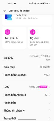 Oppo Reno 6 Pro 5G 256GB. Mua bán Điện thoại tại Thành phố Gia Nghĩa Đắk Nông được đăng bởi Sang Đuc