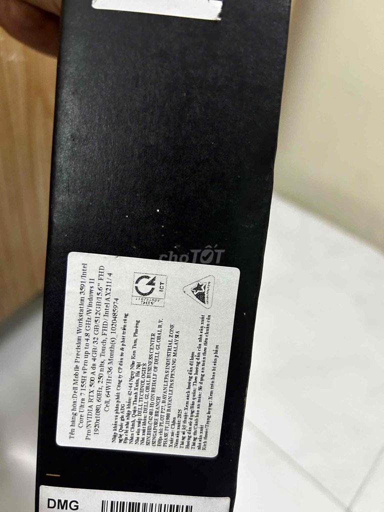 Dell Precision 3591 i7 155H 15.6 inch 32GB/512GB C. Mua bán Laptop tại Quận 8 Tp Hồ Chí Minh được đăng bởi Huy hình 1