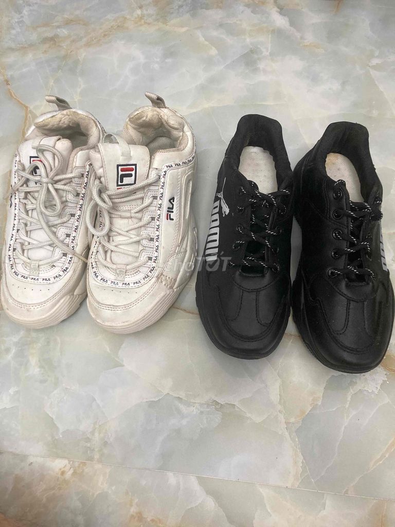 2 Giày thể thao Nam Fila, Puma Trắng, Đen size 39. Mua bán Giày dép tại Quận Ninh Kiều Cần Thơ được đăng bởi A tâm hình 1