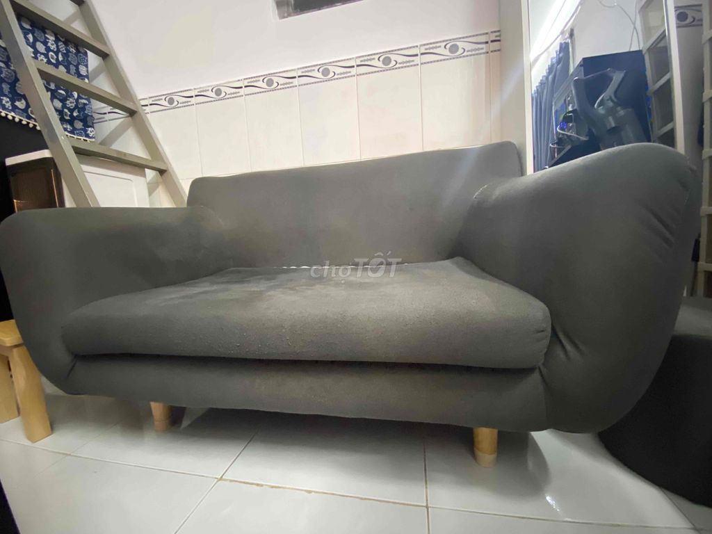 Thanh lý ghế sofa dài 1m2 màu xám