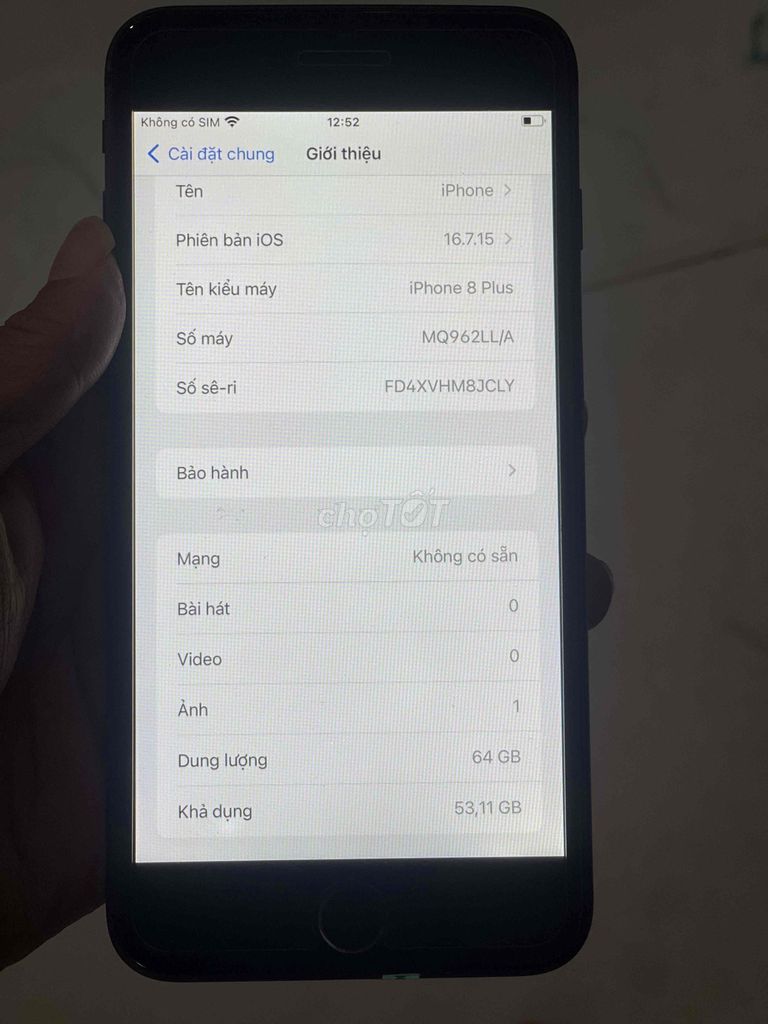 iPhone 8 Plus 64GB Đen quốc tế full 100%. Mua bán Điện thoại tại Quận Bình Tân Tp Hồ Chí Minh được đăng bởi Tuấn hình 1