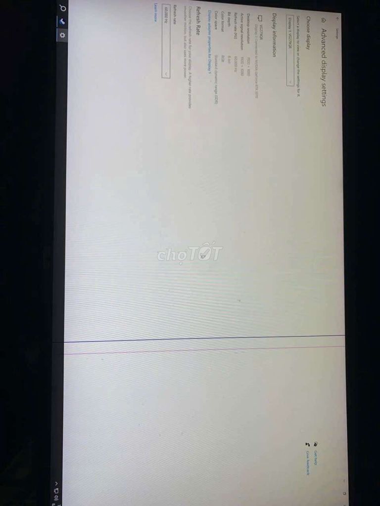 Màn PC 27 sọc ips. Mua bán Phụ kiện (Màn hình, Chuột...) tại Huyện Củ Chi Tp Hồ Chí Minh được đăng bởi kien Bình Mỹ  hình 1