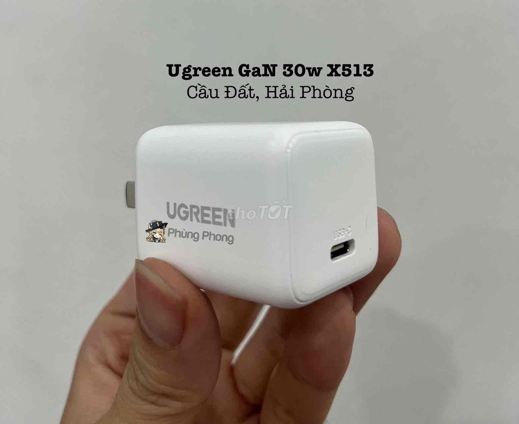 [Củ Sạc] Ugreen GaN 30w X513. Mua bán Phụ kiện (Màn hình, Chuột...) tại Quận Ngô Quyền Hải Phòng được đăng bởi Phùng Phong hình 1