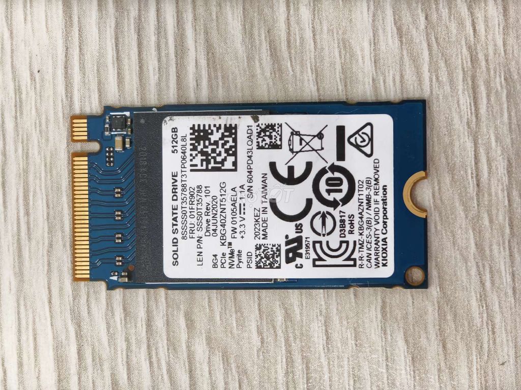 Ổ cứng SSD Toshiba KBG40ZNT512G. Mua bán Linh kiện (RAM, Card...) tại Quận 3 Tp Hồ Chí Minh được đăng bởi Lê Minh Hiếu hình 1
