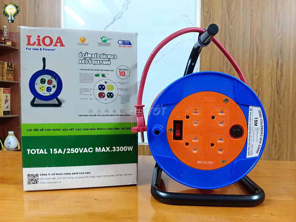 Ổ cắm kéo dài LiOA 15m Xanh Cam. Mua bán Nội thất, đồ gia dụng khác tại Thành phố Rạch Giá Kiên Giang được đăng bởi MÍT 68 hình 1