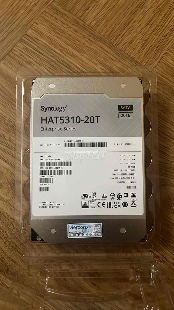 Ổ cứng HDD Synology HAT5310-20T 20TB SATA. Mua bán Linh kiện (RAM, Card...) tại Thành phố Dĩ An Bình Dương được đăng bởi Hoàng hình 1