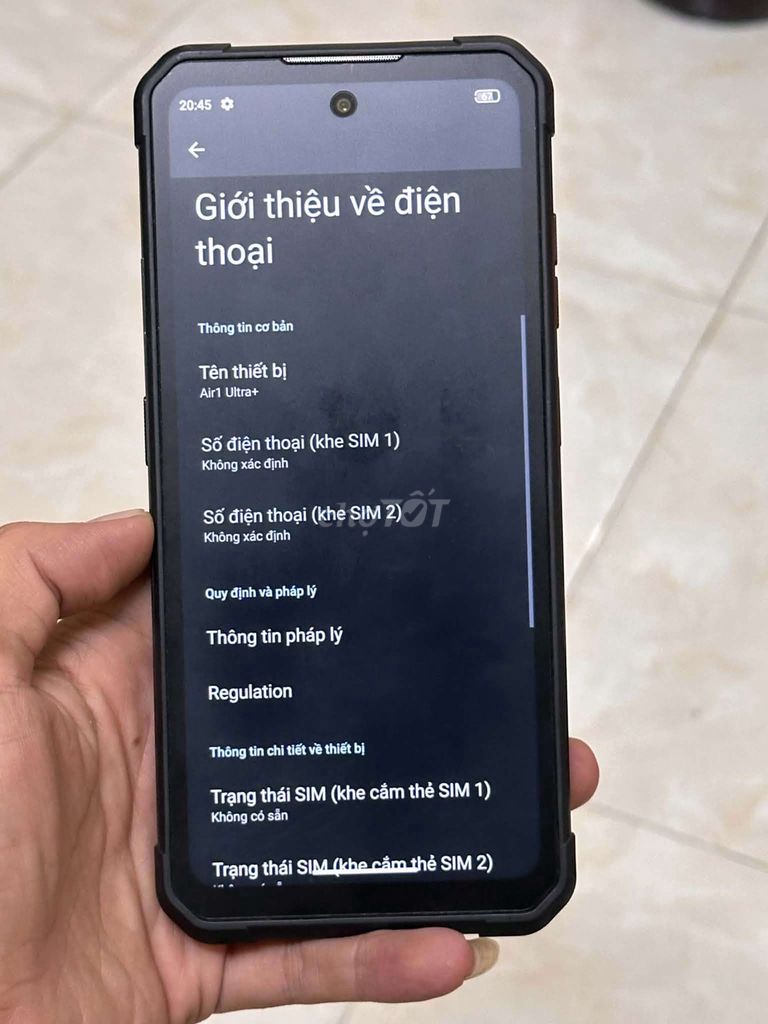 Điện thoại Air1 Ultra+ 12G/256G Đen. Mua bán Điện thoại tại Quận Hai Bà Trưng Hà Nội được đăng bởi Quốc Bảo hình 1