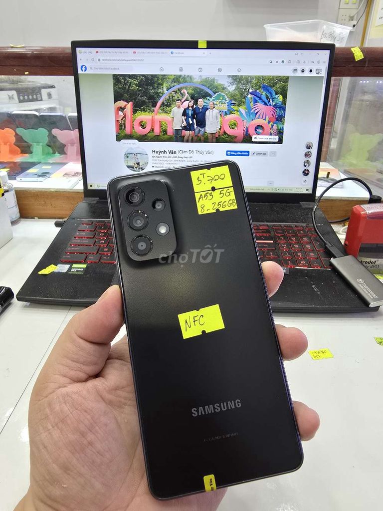 Samsung Galaxy A53 5G Đen 256GB. Mua bán Điện thoại tại Thành phố Long Xuyên An Giang được đăng bởi Facebook Cầm Đồ Thúy Vân hình 1