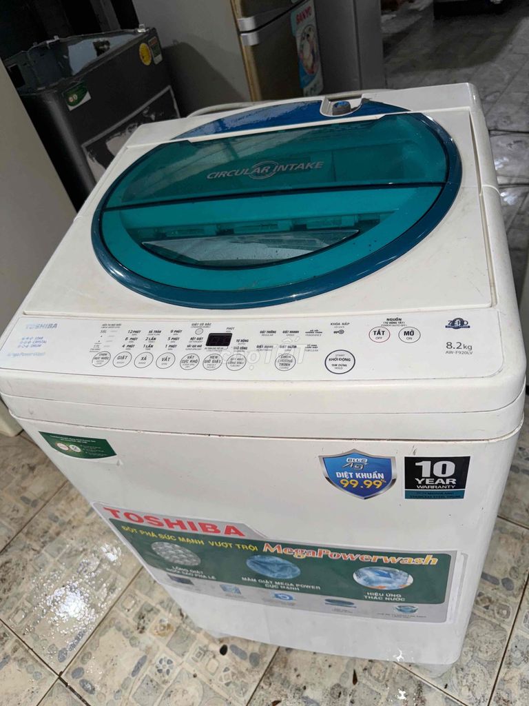 Toshiba e920 8,2kg giặt đc mấy lần mới kít BH 6T