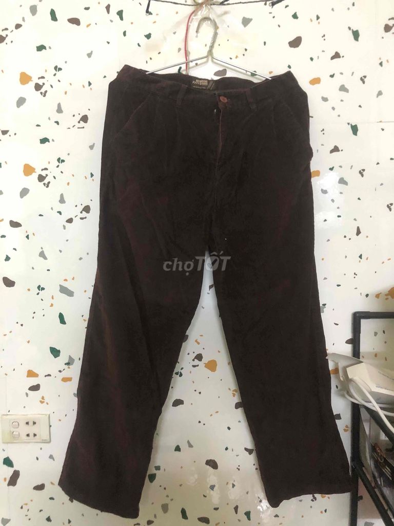 Quần nam vải nhung đơn giản. Mua bán Quần áo tại Quận Nam Từ Liêm Hà Nội được đăng bởi Nga Lê hình 1