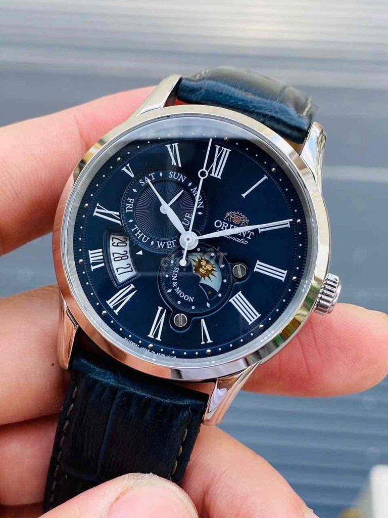 Đồng hồ Orient Sunmoon Gen 3 xanh blue. Mua bán Đồng hồ tại Quận Cầu Giấy Hà Nội được đăng bởi dinhvandat hình 1