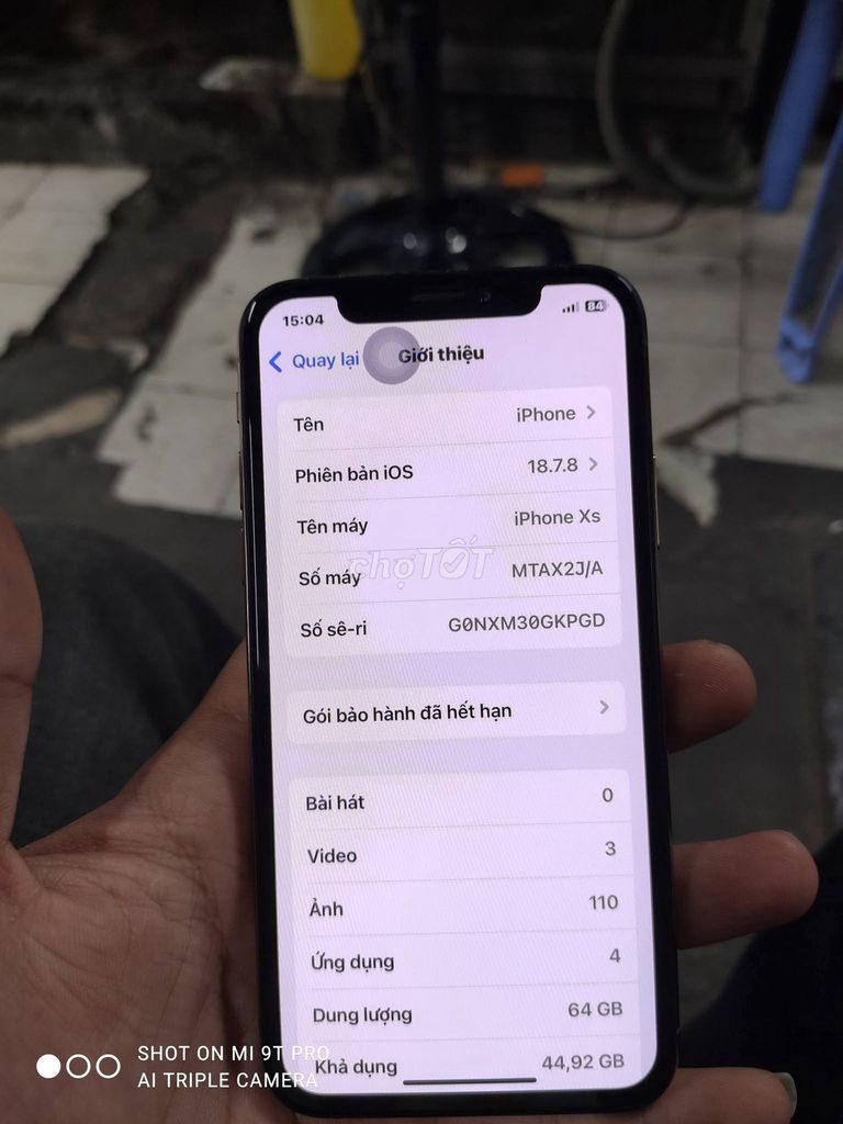 Apple iPhone Xs 64GB Vàng Like New. Mua bán Điện thoại tại Quận 1 Tp Hồ Chí Minh được đăng bởi Hội Đồ Điện Tử hình 1