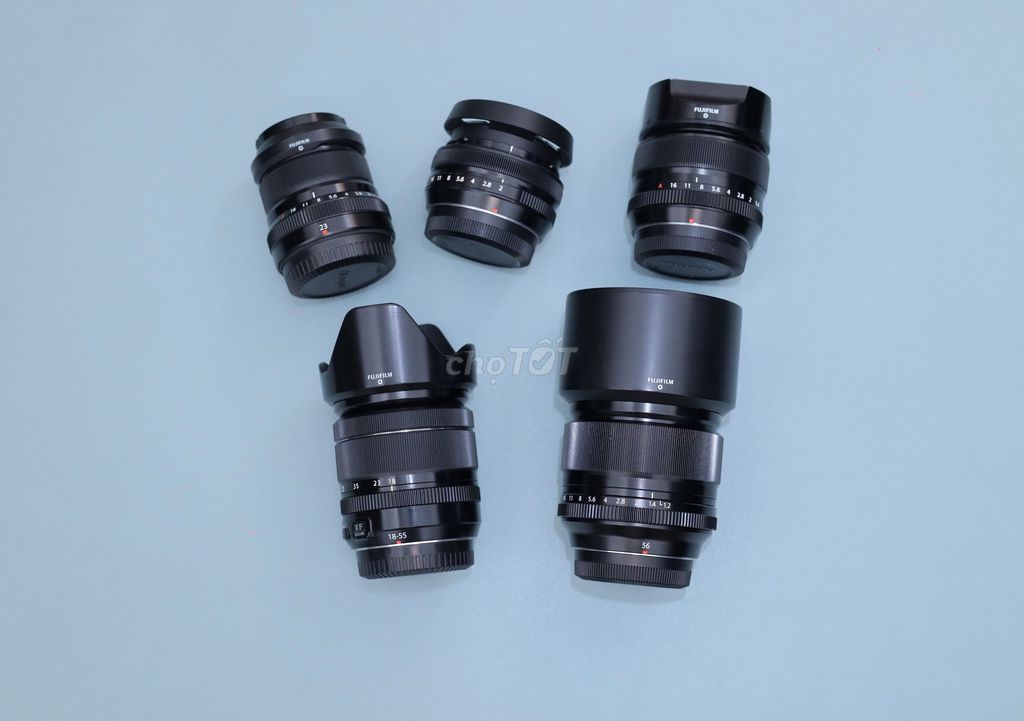 XF 18-55, XF 56, XF 50, XF 35, XF 27, XF 23, XF 18